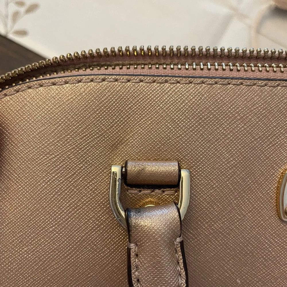 Michael Kors Cindy Leather Dome Satchel - Picture 3 of 7
